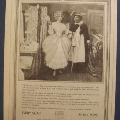 1917 Ivory Soap with Maid Talking with a Woman