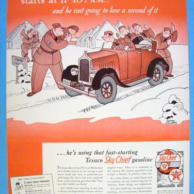 Vintage Ad: 1941 Texaco Dealers By Gluyas Williams