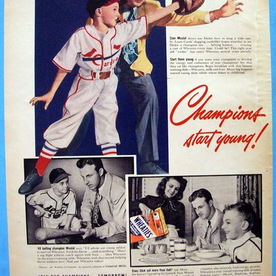 1949 Wheaties with Stan Musial & His Son