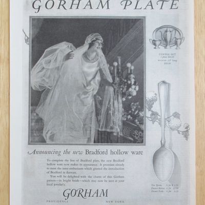 1925 Gorham Silverplate with the Bradford Hollow Ware