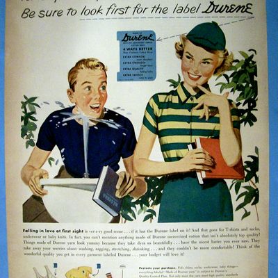 1951 Durene w/a Boy Squirting Himself with A Fountain