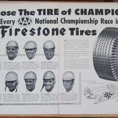 1953 Firestone Tires w/Ball, Vukovich, McGrath & More