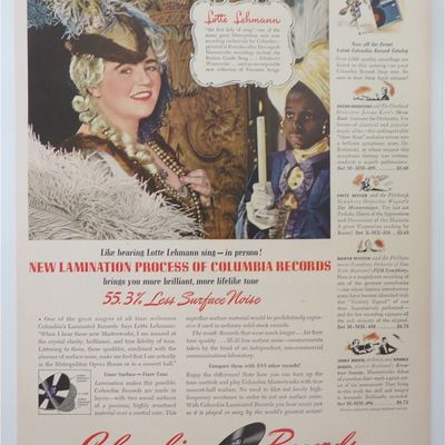 1942 Columbia Records with Lotte Lehmann