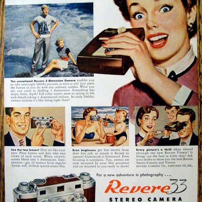 Vintage Ad: 1953 Revere 33 Stereo Camera