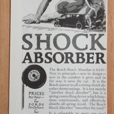1924 Bosch Shock Absorbers with an Evil Man