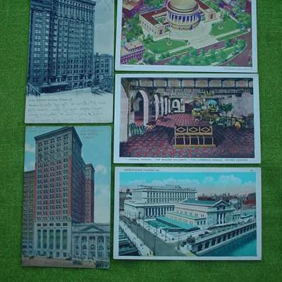 12 Old Chicago, Illinois Postcards