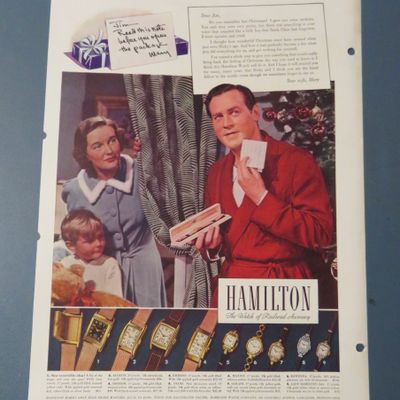 1938 Hamilton Watches with Man Opening Watch