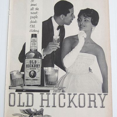 1963 Old Hickory With Man & Woman Talking