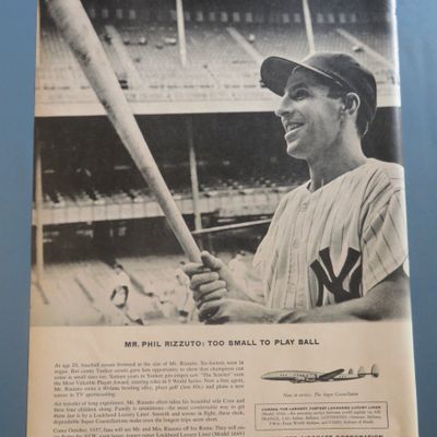 1956 Lockheed Aircraft Corp w/ Baseball's Phil Rizzuto