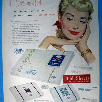 Vintage Ad: 1951 Bibb Sheets