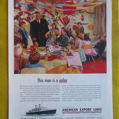 1957 American Export Lines with This Man Is A Sailor