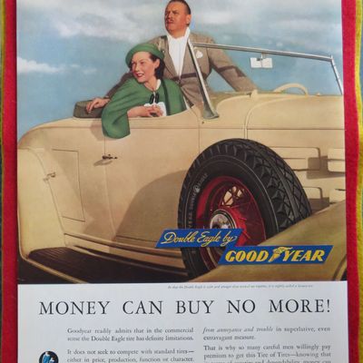1934 Good Year Tires with the Double Eagle Tires