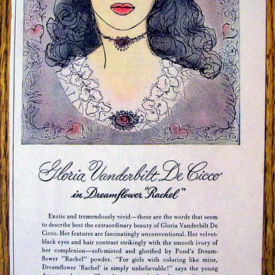 1944 Pond's Dream Flower w/ Gloria Vanderbilt De Cicco