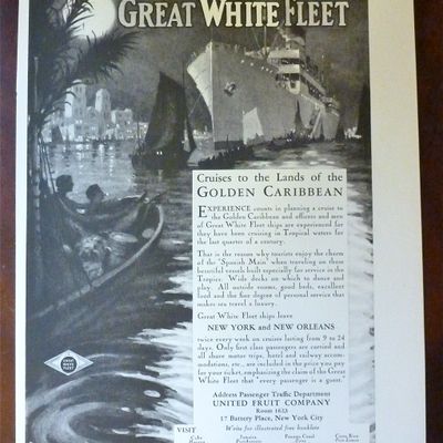 1928 Great White Fleet with Golden Caribbean