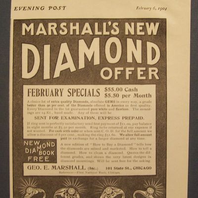 1904  Marshall's  Diamonds