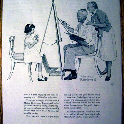 1959 Massachusetts Mutual Life Ins by Norman Rockwell