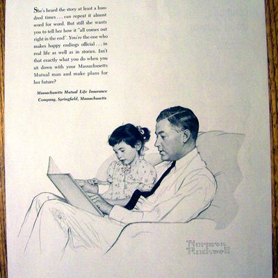 1953 Massachusetts Mutual Life Ins by Norman Rockwell