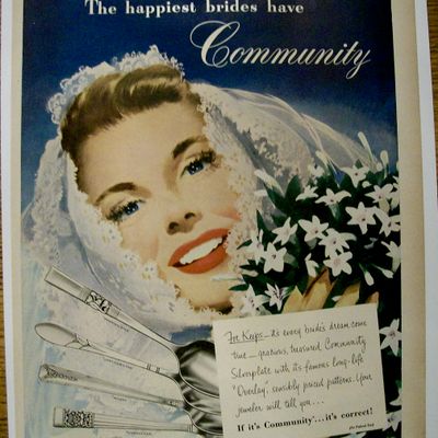 Vintage Ad: 1949 Community Silverplate