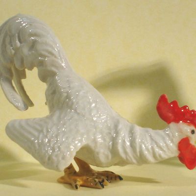 K8491b White Fighting Rooster