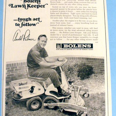 1967 Bolens Lawn Keeper with Golfer Arnold Palmer