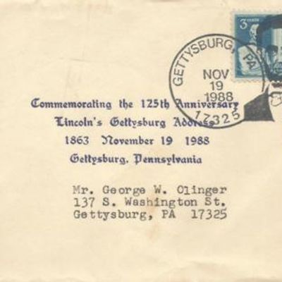 President Lincoln's Gettysburg Address Commemorative Envelope