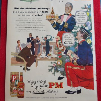 1953 PM Whiskey with 2 Bellboys Talking To Each Other