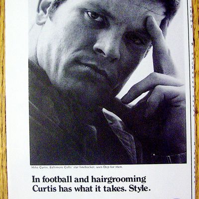 1970 Dep for Men with Baltimore Colts Mike Curtis