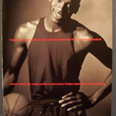 1990 Nike Basketball Shoes Ad with Michael Jordan