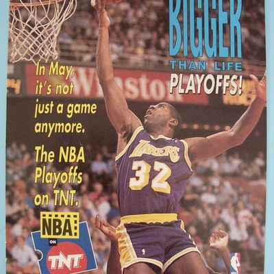 Vintage Ad: 1991 NBA On TNT w/ Magic Johnson