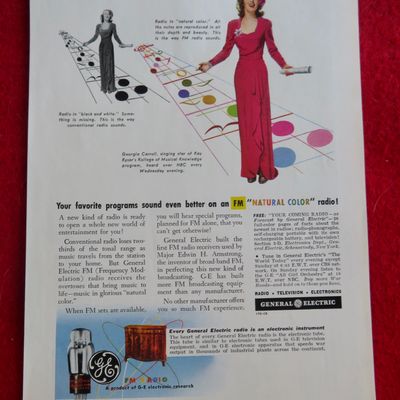 1944 General Electric with FM Natural Color Radio