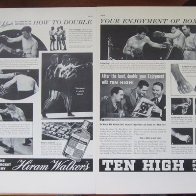 1937 Hiram Walker's Whiskey with Caswell Adams