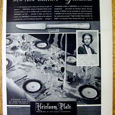 1937 Heirloom Plate Silverware with Elizabeth Peacock