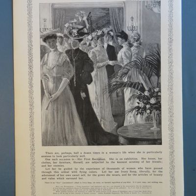 1905 Ivory Soap with a Woman & Her First Reception