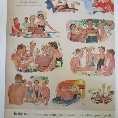 1954 Summer Picnic By Douglass Crockwell