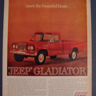Vintage Ad: 1962 Jeep Gladiator