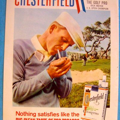 1958 Chesterfield Cigarettes with Golf's Pro Dick Mayer