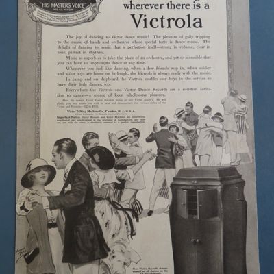 1920's Victrola with People Dancing