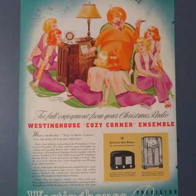 1938 Westinghouse Radio with Sheik & His Harem