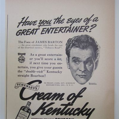 1937 Cream Of Kentucky with Face Of James Barton