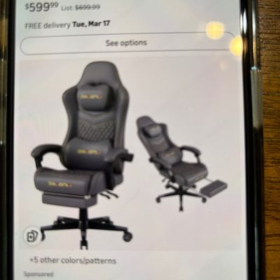 SAVYAJ Gaming Chair Ergonomic Computer Chair with Retractable Footrest