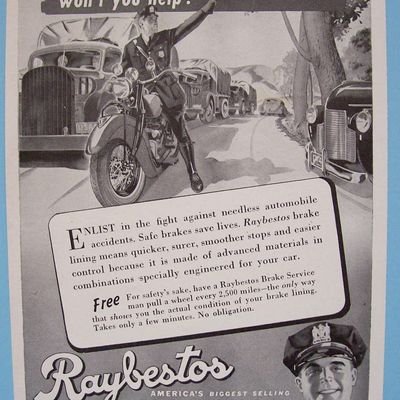 Vintage Ad: 1941 Raybestos Brake Lining