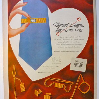 1950 Swank with Tie Clip, Cuff Links & More