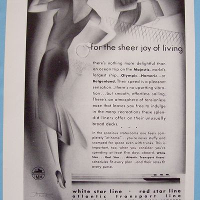 Vintage Ad: 1930 White Star Line