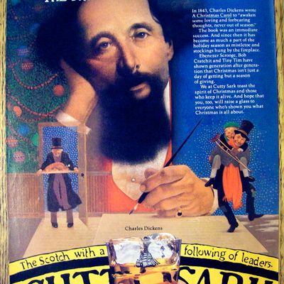 1981 Cutty Sark Whiskey with Charles Dickens