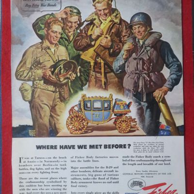 1948 Body By Fisher with Soldiers By Dean Cornwell