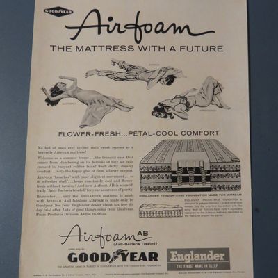 1960 Good Year Air Foam Mattress w 3 Different Sleepers