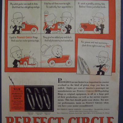 Vintage Ad: 1929 Perfect Circle Piston Rings