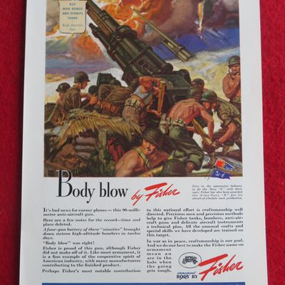 1943 Body By Fisher w/ 90 Millimeter Anti Aircraft Gun