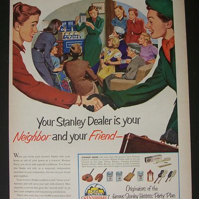 1952 Stanhome Products w/Two Women Shaking Hands