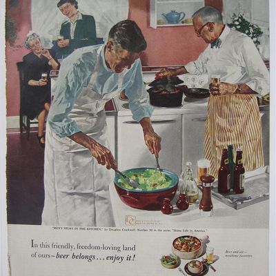 1951 Beer Belongs By Douglas Crockwell (Men's Night)